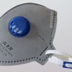 Respirador Descartável tipo dobrável CO – PFF2 S  Com Válvula de Exalação Máscara Hospitalar