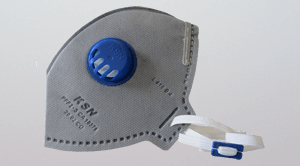 Respirador Descartável tipo dobrável CO – PFF2 S  Com Válvula de Exalação Máscara Hospitalar