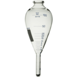 TUBO CÔNICO 100 ml PERA PARA CENTRÍFUGA (PEAR-SHAPED B)  - TESTE DE BSW & INTEMPERISMO: ASTM (D-91, D-96, D96)
